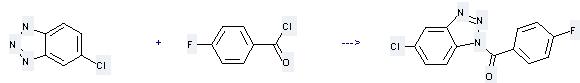 1H-Benzotriazole,6-chloro- can be used to produce 5-Chlor-1-(4-fuorbenzoyl)benzotriazol